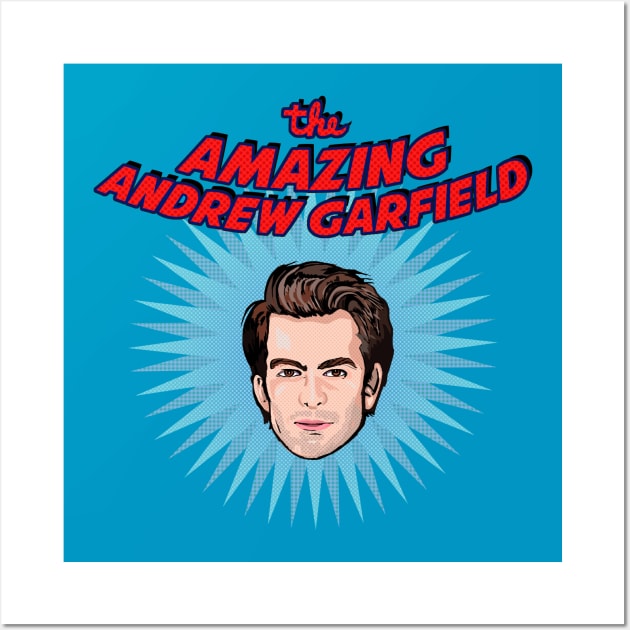 The Amazing Andrew Garfield (with sunburst) Wall Art by FanboyMuseum